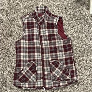 Plaid Maurice’s vest size Large